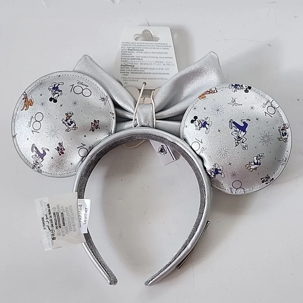 Disney Park 100 years Mickey Ears Silver headband - Picture 5 of 8